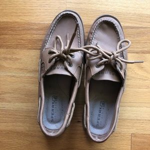 Sperry leather slip ons